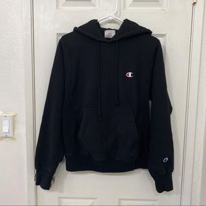 Champion reverse weave black hoodie